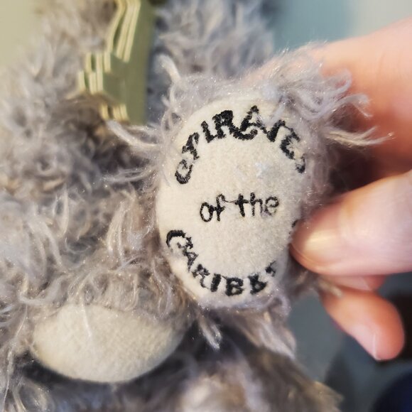 Disneyland Pirates of the Caribbean Dog Plush with Jail Keys Gray Stuffed Toy - Picture 4 of 6